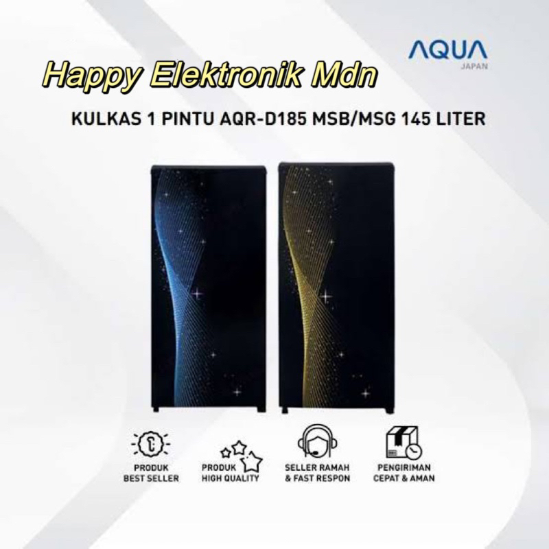 AQUA AQR185 MSG AQUA Kulkas 1 Pintu AQUA 145 Liter KULKAS AQUA AQR D 185 MSG/MSB KULKAS AQUA AQR D18