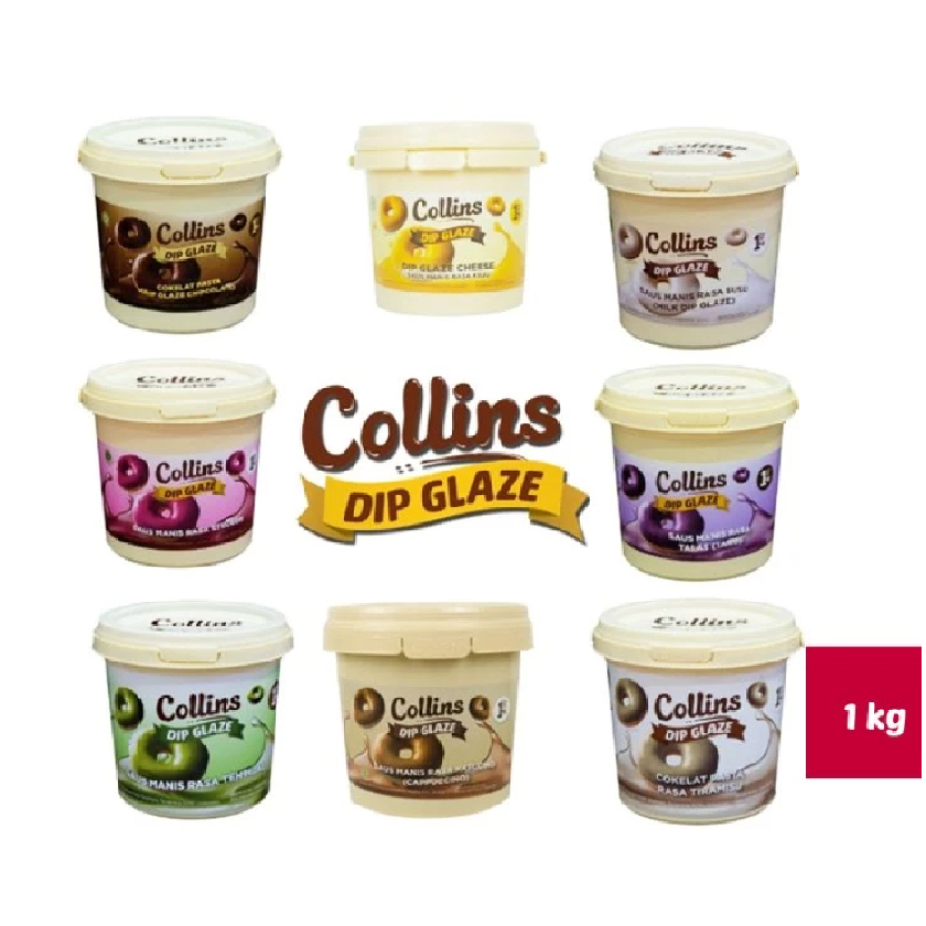 

Collins Dip Glaze 1 kg All Variant - Topping Kue Donut Roti Pisang