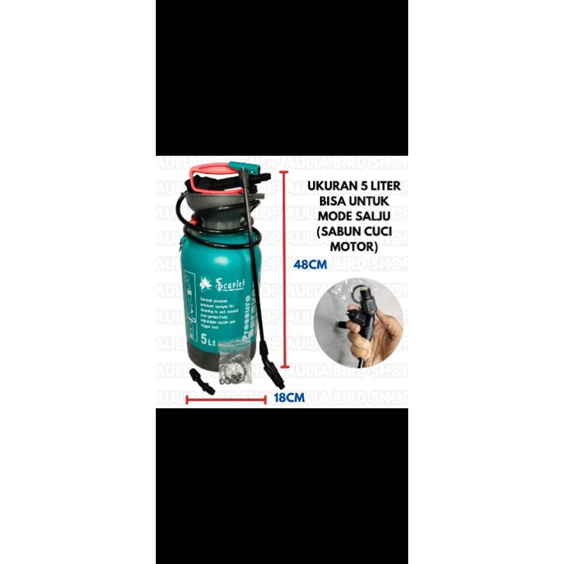 Sprayer scarlet 5Liter