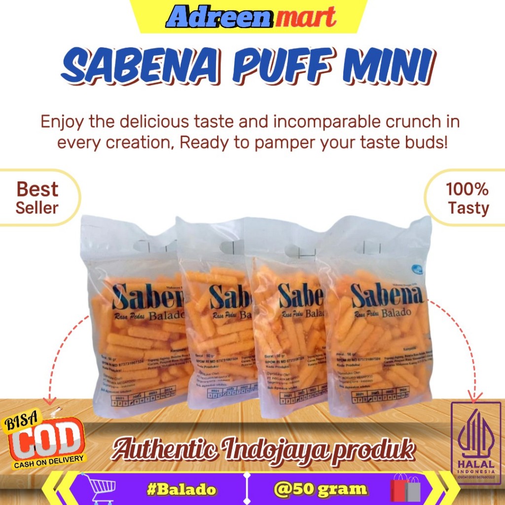 

[ 100% BEST SELLER ] SABENA PUFF MINI 50GRAM