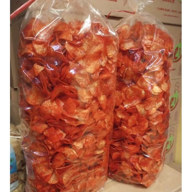 

Keripik Singkong Balado Sanjai Lengket 1kg