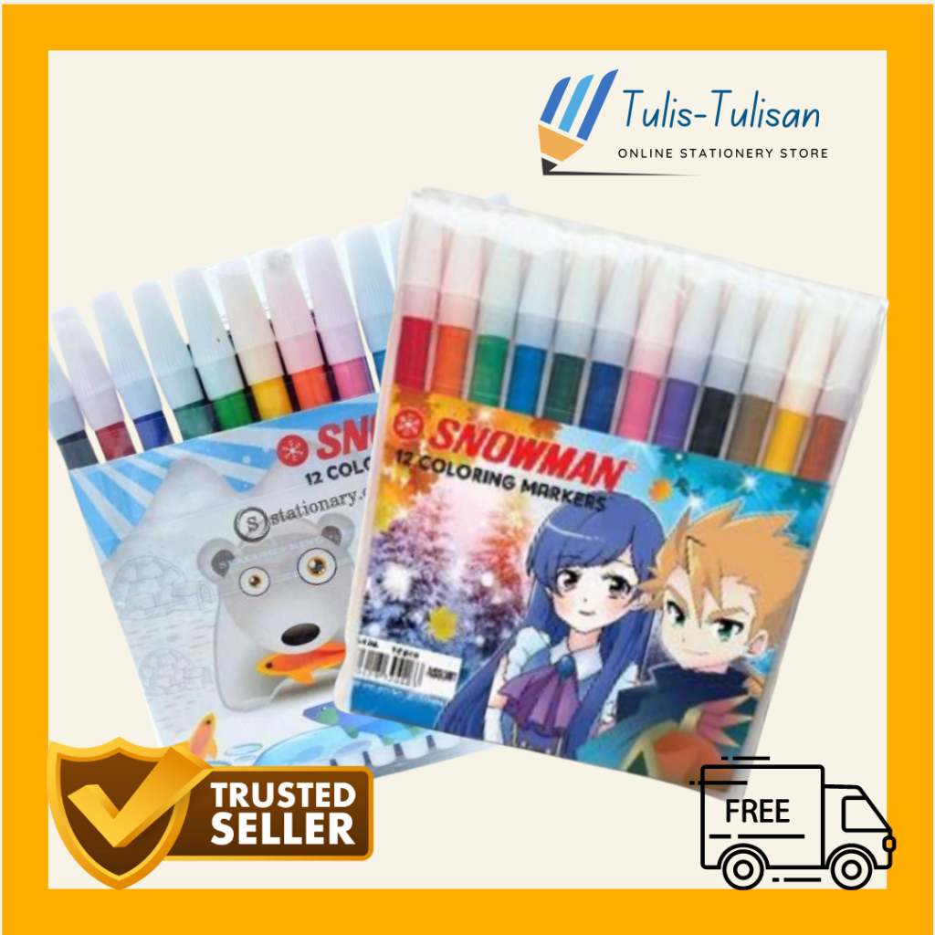 

spidol Snowman 12 warna spidol 12 s