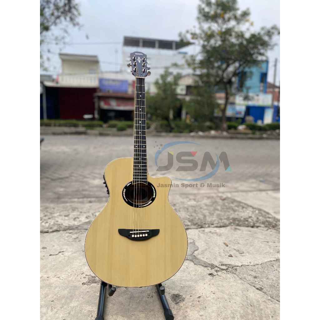 GITAR AKUSTIK ELEKTRIK YAMAHA CUSTOM - EQ 7545R