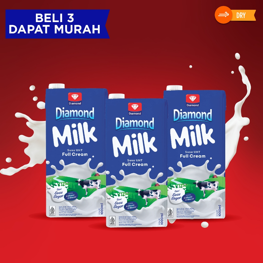 

PROMO DIAMOND UHT MILK FULL CREAM 1 LT