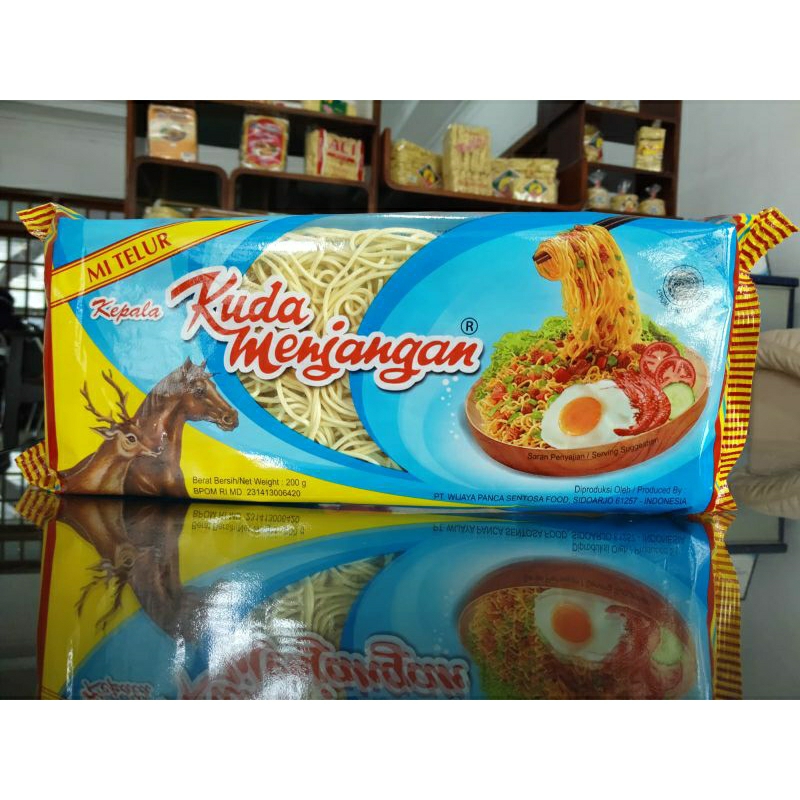 

Mie Telur Kuda Menjangan Kecil dan Lebar 200g