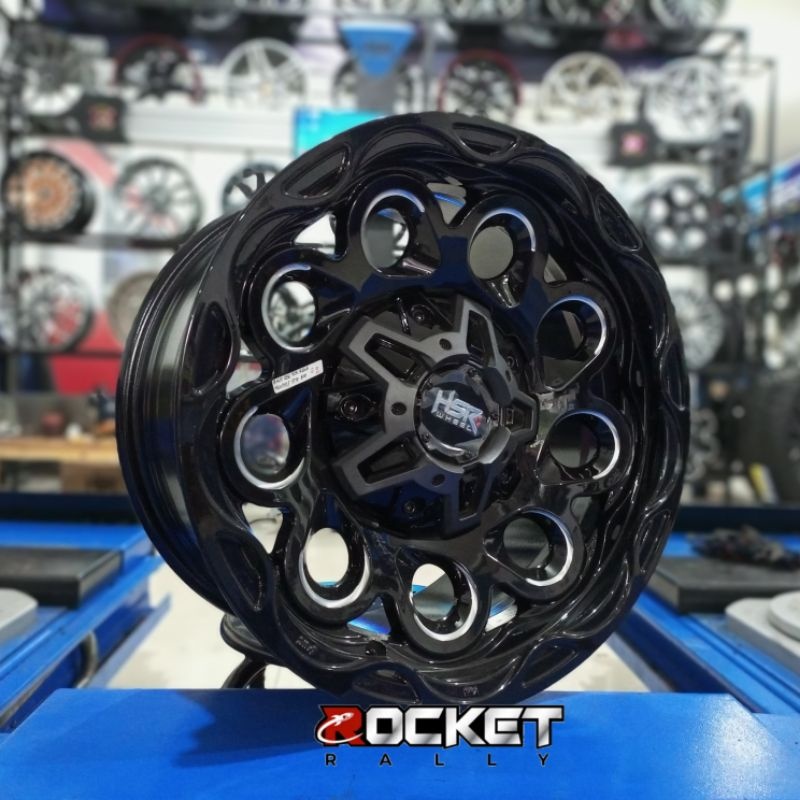 Velg Mobil Ofroad Ring 16 HSR BAJO Lubang 6X139,7 Lebar 8 ET 10 Buat Everest Panther New Dmax Blazer