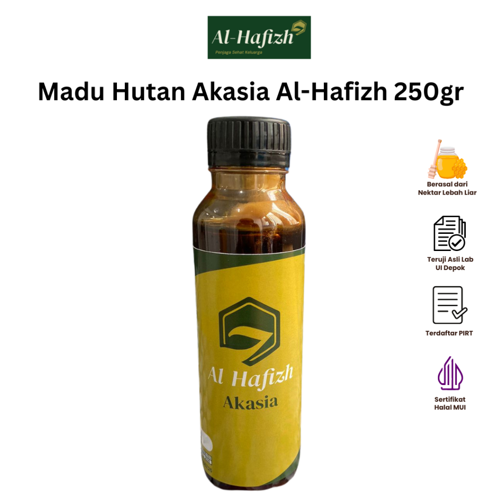 

Madu Murni Asli 100% Nektar Akasia Al-Hafizh 250 gram