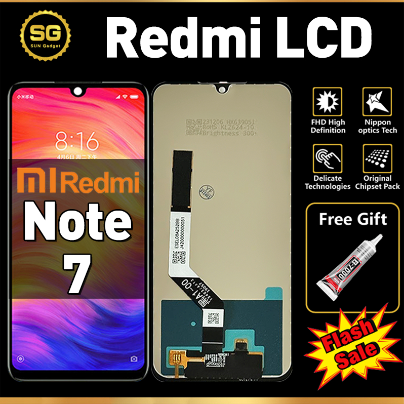 LCD Redmi Note 7 Original fullset asli Touchscreen hp Layar ponsel Glass Touch Screen Digitizer ori