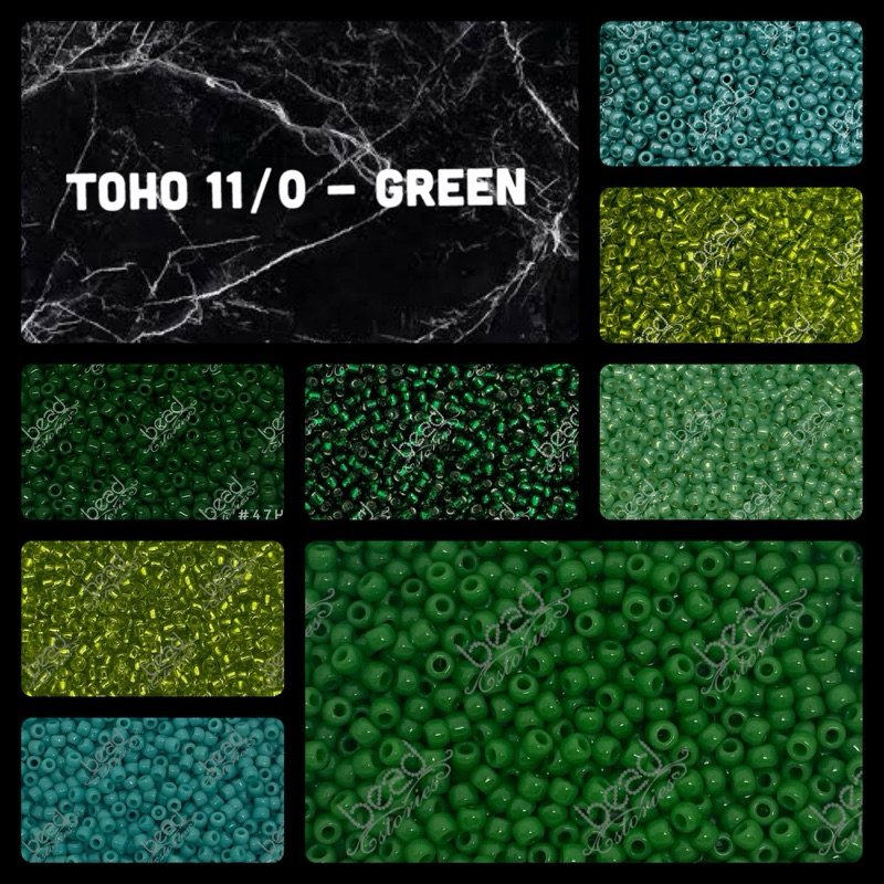 Toho Round Beads 11/0 (Green)