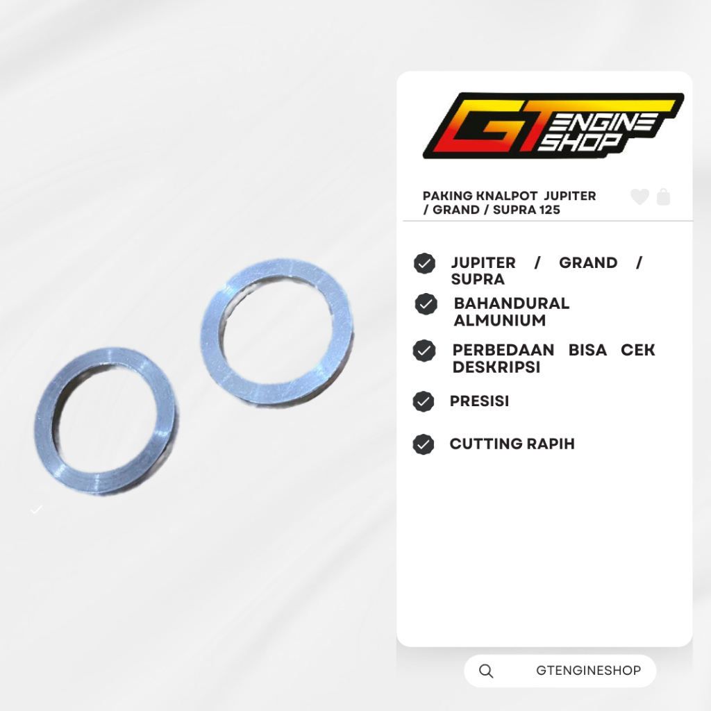 PAKING KNALPOT JUPITER Z PAKING KNALPOT GRAND PAKING KNALPOT SUPRA 125 BAHAN DURAL