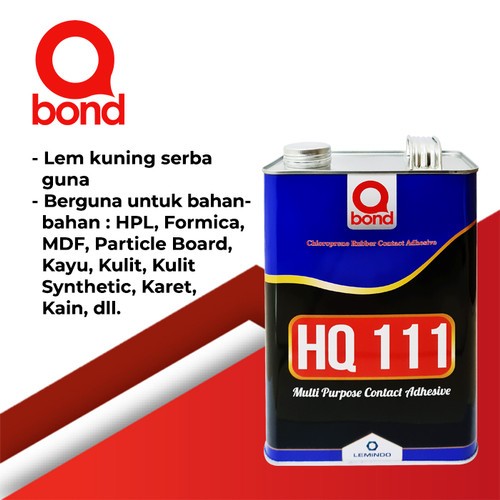 QBOND HQ 111 ISI 10 Kg Lem Kuning BISA Untuk PVC HPL KAYU