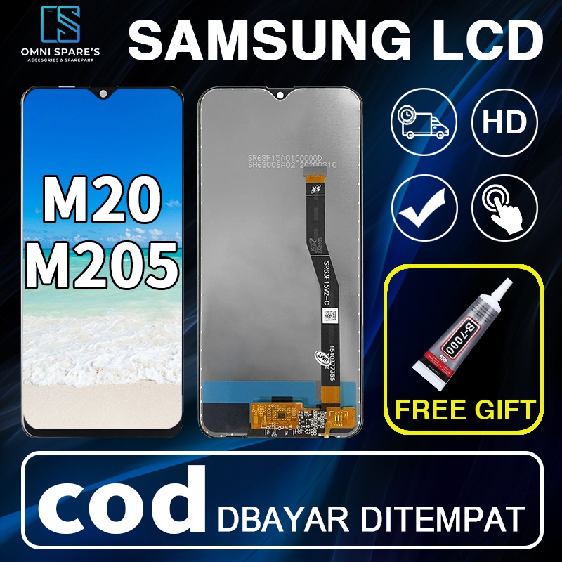 Lcd Samsung M20 M205 Fullset Ori layar hp Touchscreen New copotan