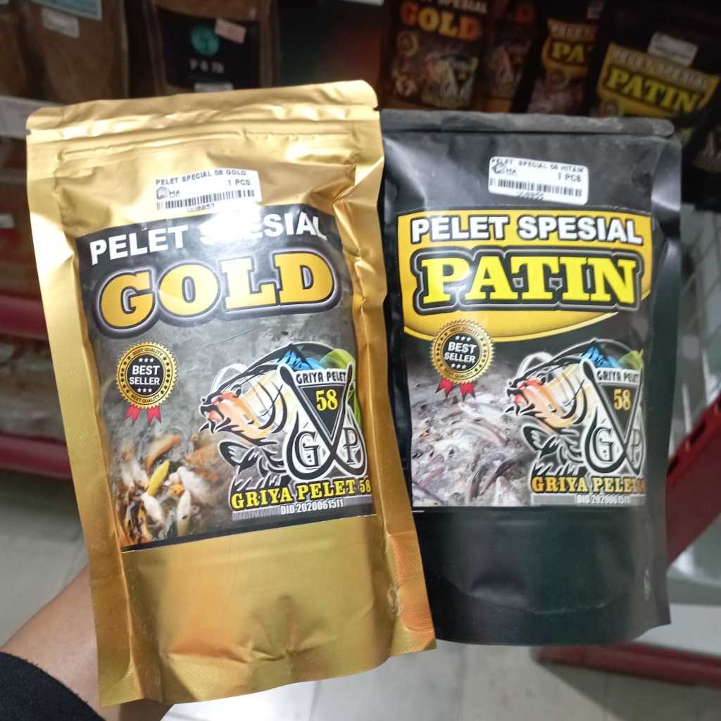 Pelet Spesial 58 Patin Black Gold Umpan Kolam Umpan Alam Umpan Pelet Griya Pelet 58 Umpan Ikan Patin