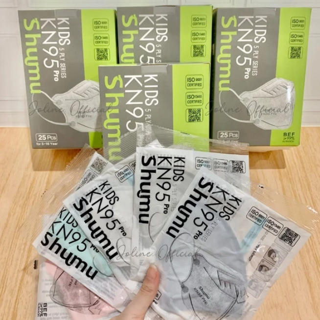 MAUVE KN95 PRO SHUMU ANAK 6PLY MAKSER FASHION KIDS SINGLE PACK KN95 PRO SHUMU PREMIUM