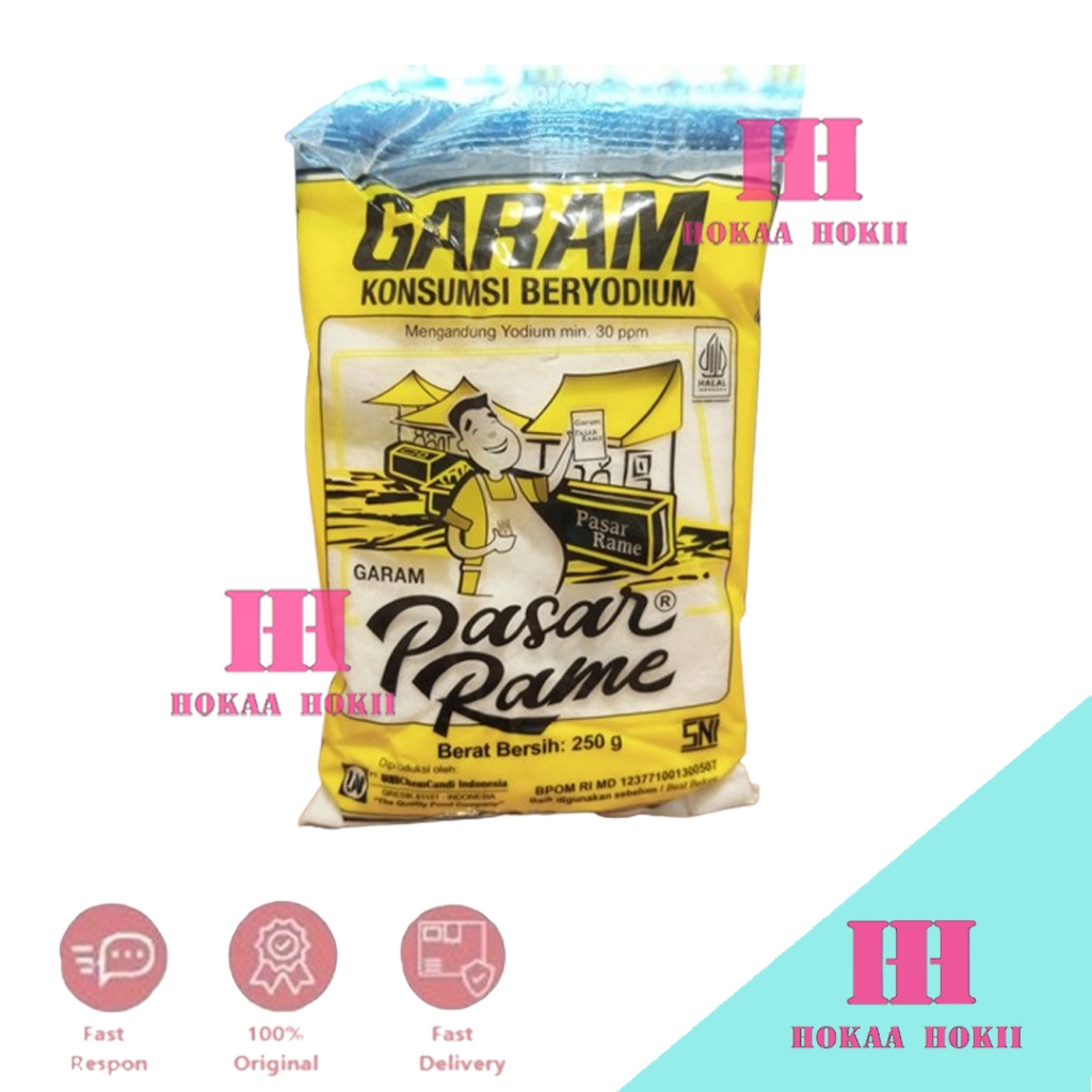 

Garam Pasar Rame Garam Konsumsi Beryodium 250gr