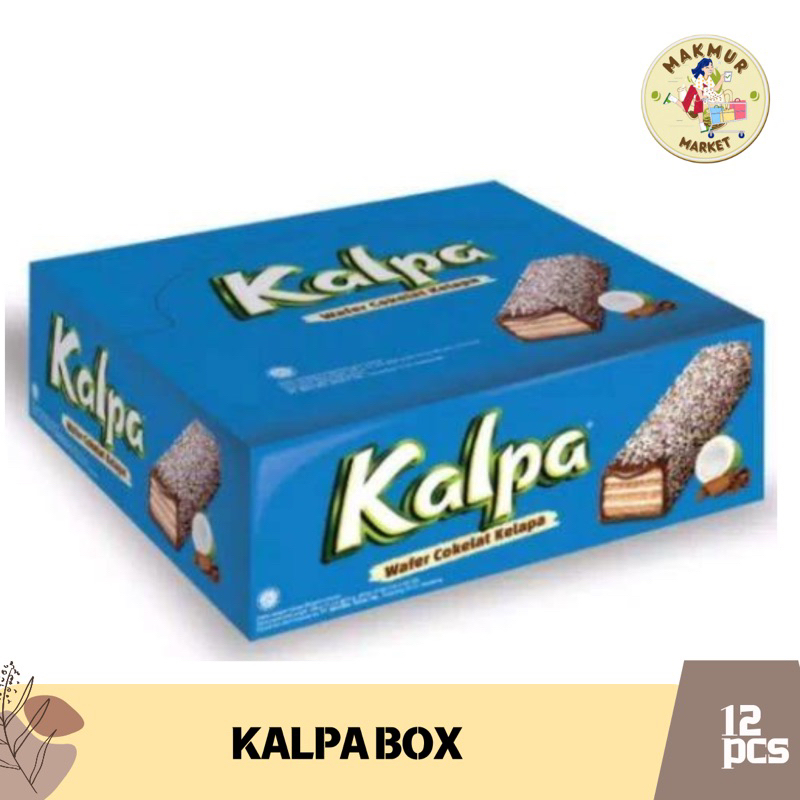 

{ PerBox isi 12} - Kalpa Wafer Cokelat dengan tabuaran Kelapa Isi 12pcs @22gr