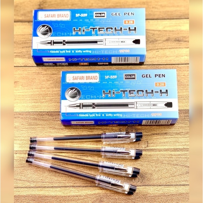 

PULPEN GEL SAFARI HI-TECH-H SF-599 GP-138 HARGA 1 PACK ISI 12 PCS