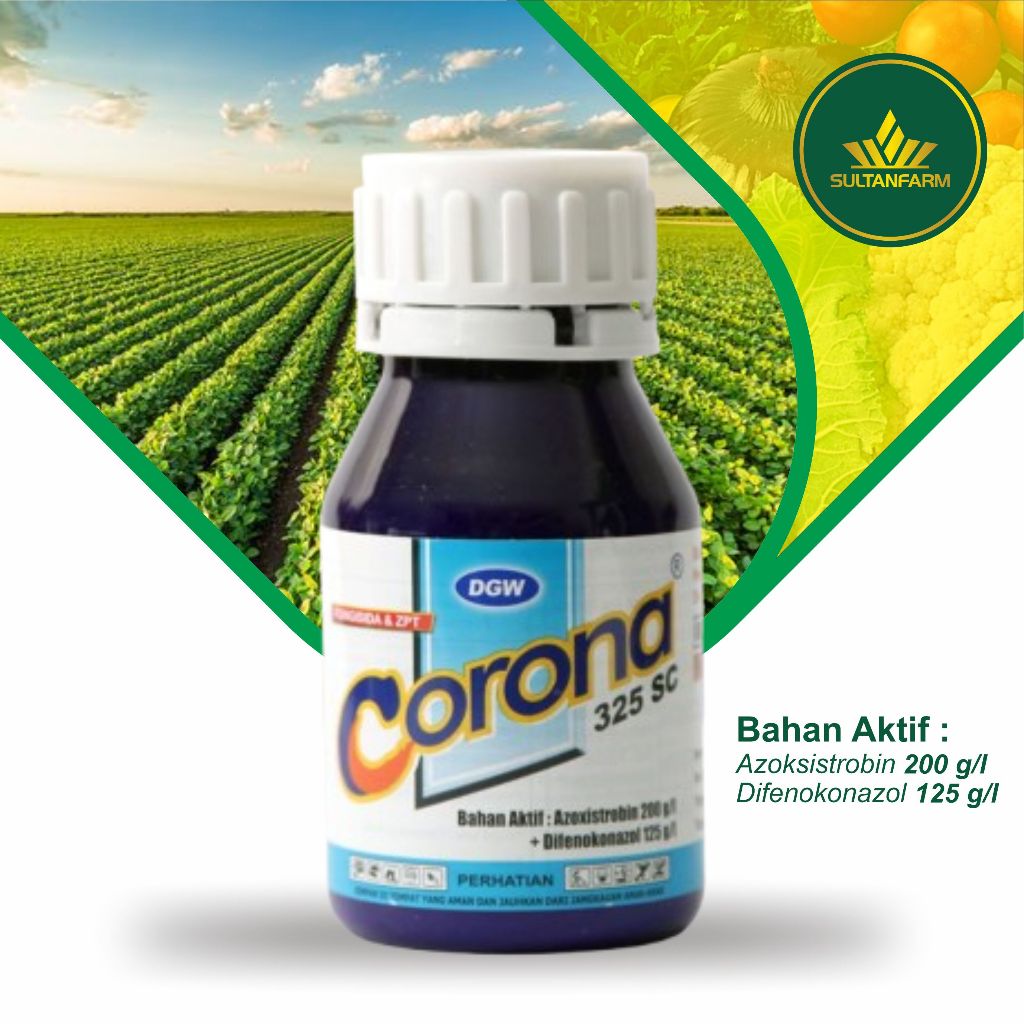 CORONA 325 SC FUNGISIDA 250ML DENGAN BAHAN AKTIF AZOKSISTROBIN DAN DIFENOKONAZOL