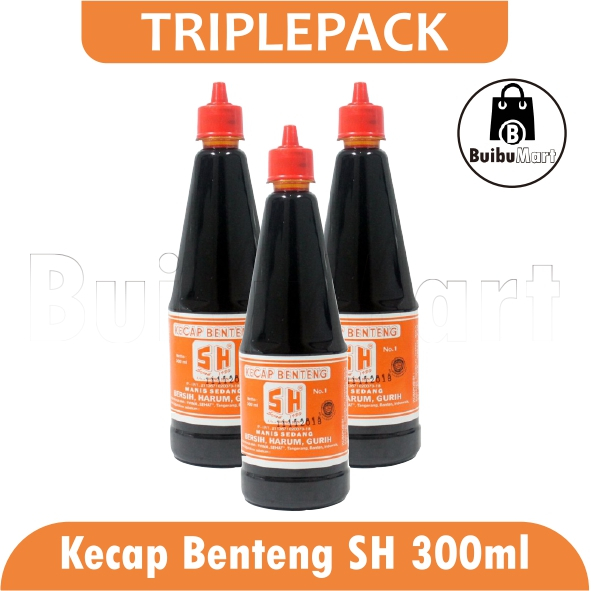 

[ 3 PCS ] SH Benteng Kecap Manis 300ml Kemasan Botol