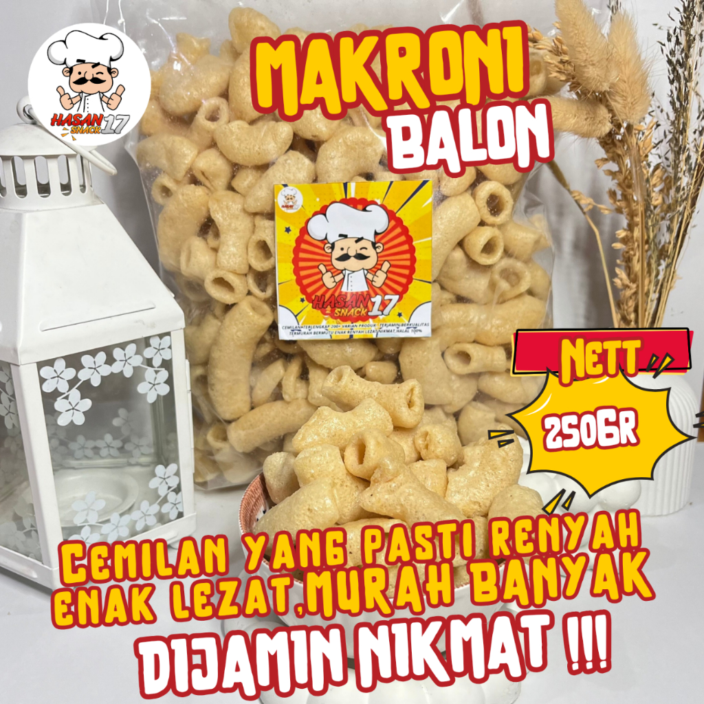 

MAKARONI BUMBU ORIGINAL 250GRAM / GRATIS ONGKIR BISA COD/ MAKRONI SUPER RENYAH KRIUK ENAK LEZAT / CEMILAN SNACK / MAKANAN RINGAN / HASAN SNACK 17