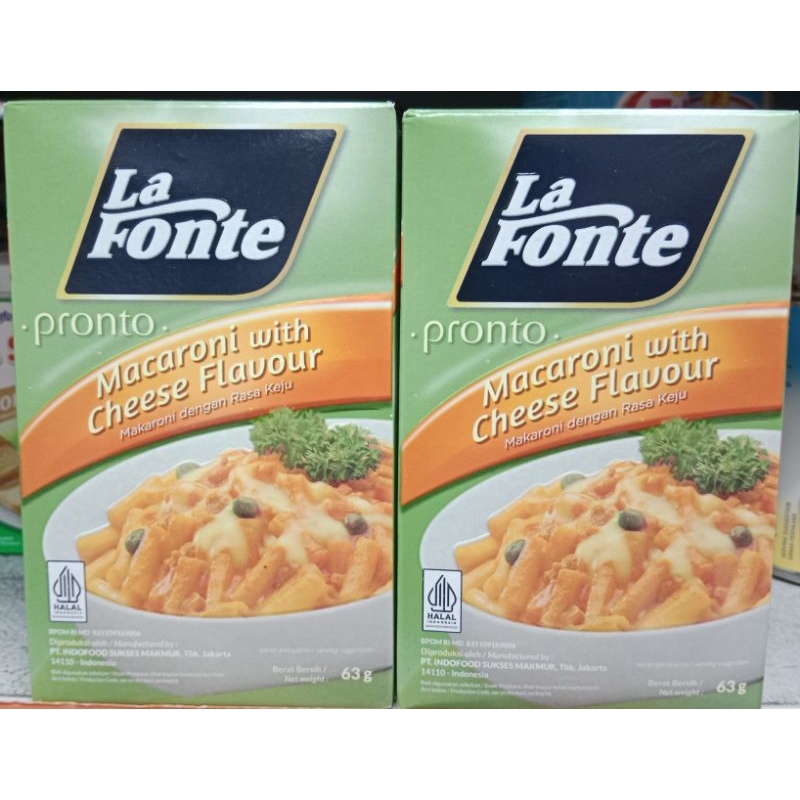 

lafonte macaroni with chesee 63gr