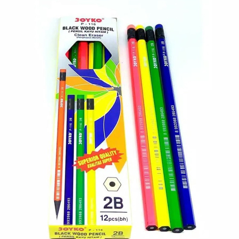 

KILAT ABIEZZ Pencil Pensil BLACKWOOD P116 1 Pack 12 Pcs