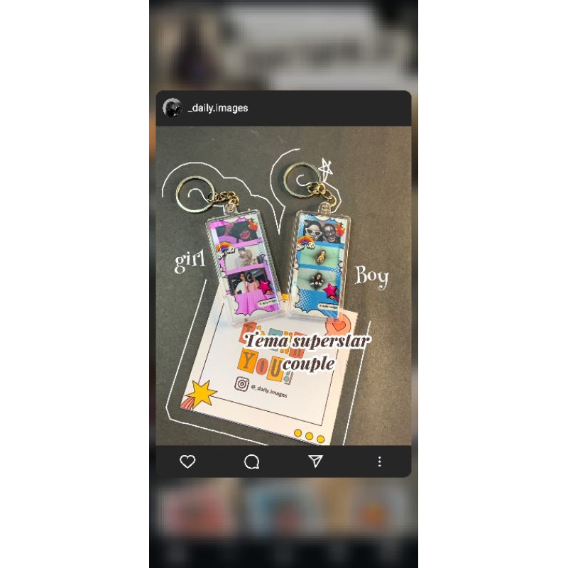 keychain photostrip