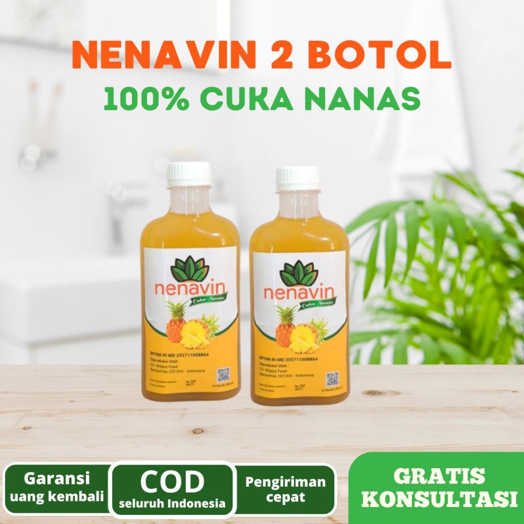 

NENAVIN 2 Botol | Cuka Nanas Asli Turunkan Kadar Gula Darah