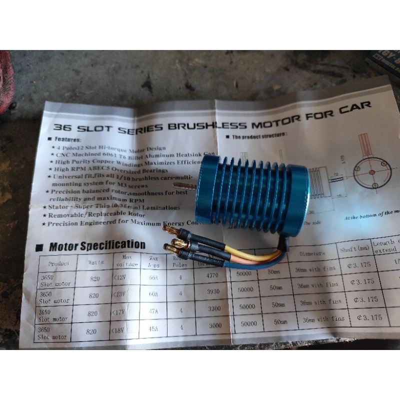 Rc brushless motor rc boat /car 3650 3300kv