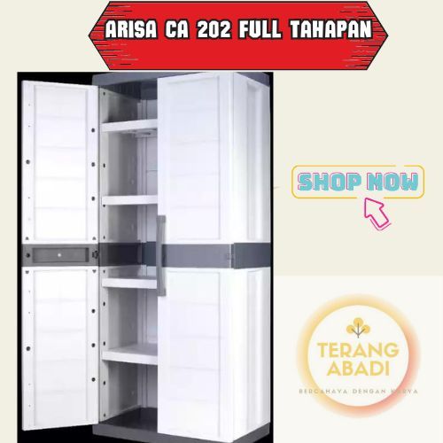 [PROMO] LEMARI PLASTIK ARISA CA-202/ LEMARI PAKAIAN ARISA TAHAPAN CA-202/ ARISA TAHAP GANTUNG