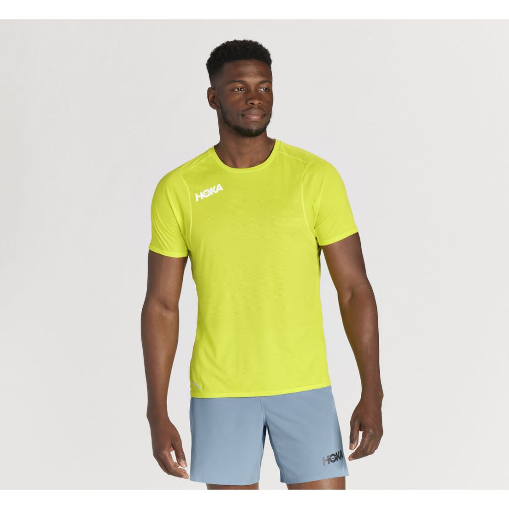 Hoka One One Performance Running Shirt kaos olahraga Running gym Unisex