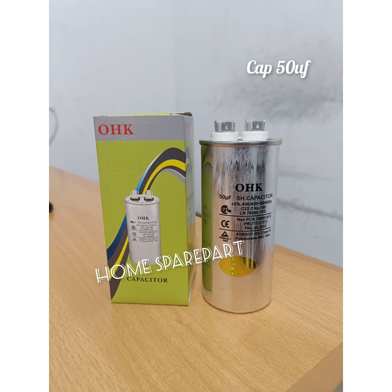 CAPASITOR KAPASITOR AC 50UF BERKUALITAS ORI OHK JAPAN QUALITY