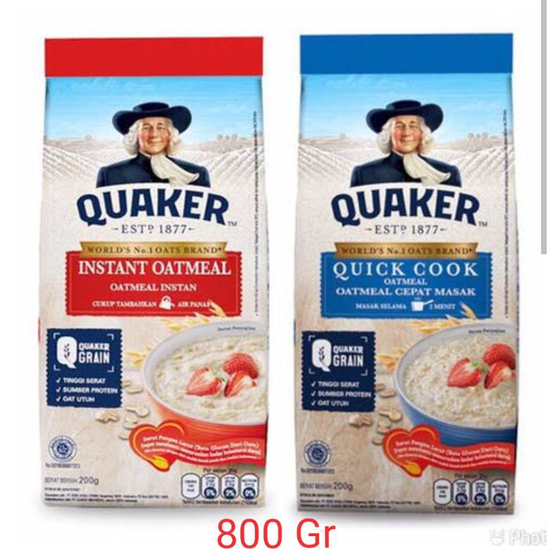 

Quaker Oat Meal Quick Cooking Oatmeal Grain 800 gr