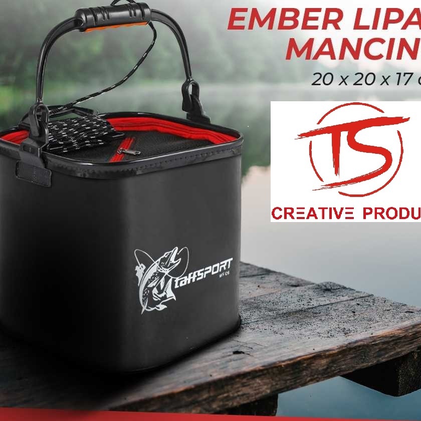 HJ6 tas mancing ember mancing Ember Lipat Mancing Tempat Ikan Folding Fishing Bucket tas pancing