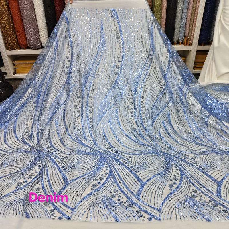 KAIN TULLE PAYET TERBARU/BAKAL KEBAYA WANITA,GAUN NIKAHAN,BAJU KEBAYA AKAD