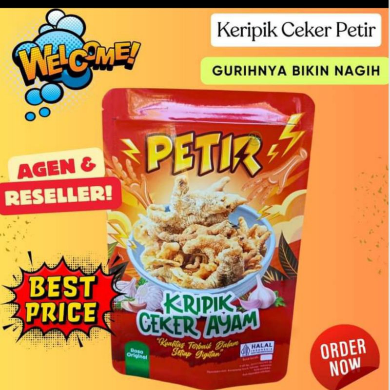 

krupuk ceker ayam Krispy original rasa lebih enak murah meriah