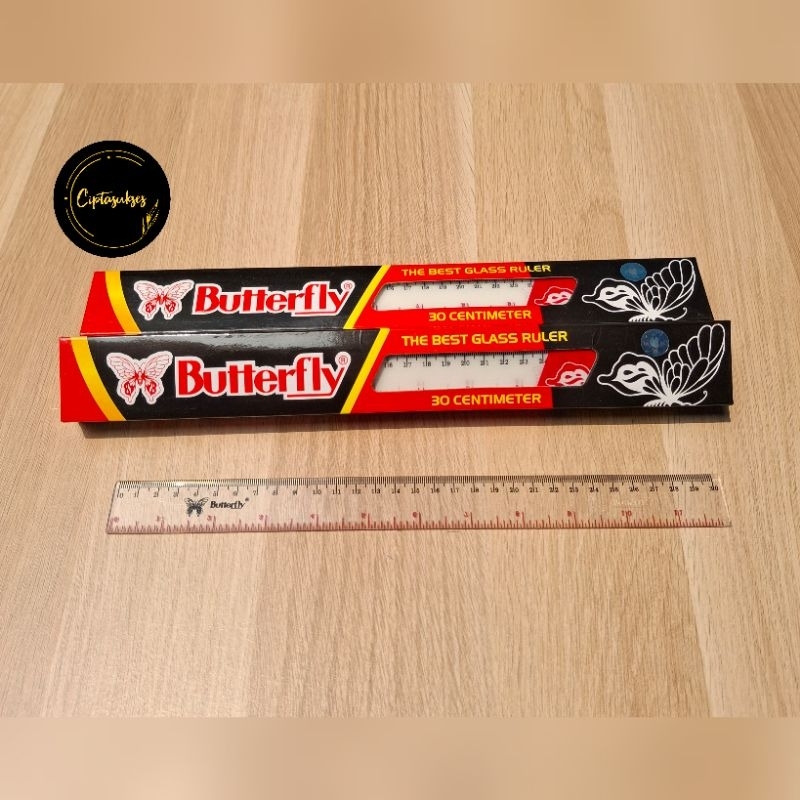 

Penggaris Butterfly 30cm