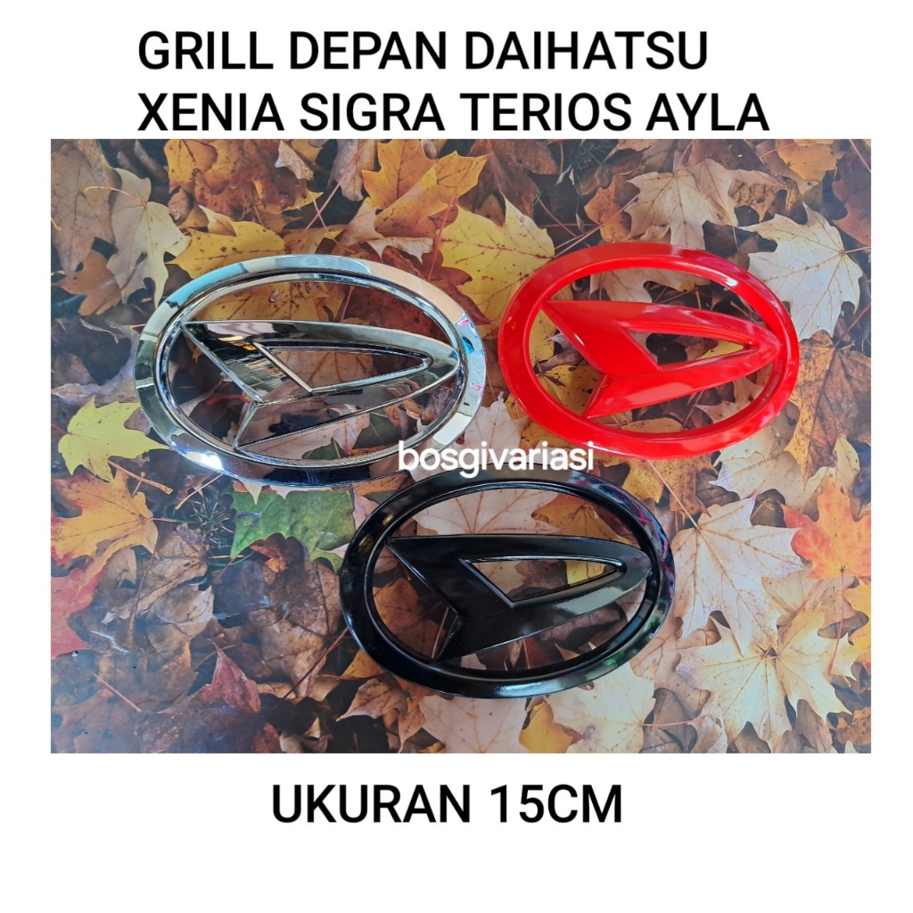 Emblem Logo depan sigra xenia terios 2016 - 2024 15cm / Logo grill terios sigra xenia ayla / Logo da