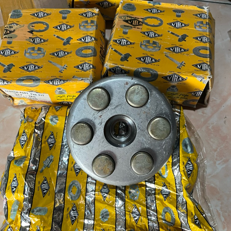 KOPLING KOMPLIT PER 6 VESPA PX GIGI 21 /KOPLING SET VESPA PX 21T VIRA