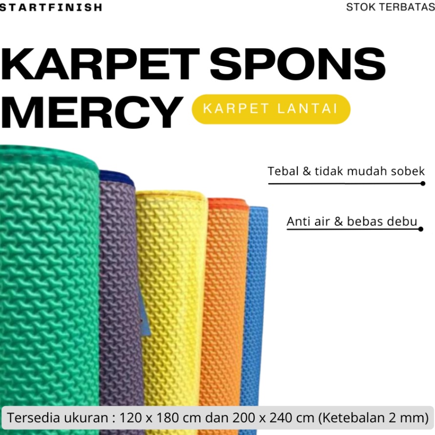 MEGA DISKON KARPET LANTAI  KARPET BENTOL  KARPET SPONS MERCY  TIKAR SPONS MURAH  KARPET POLOS MURAH