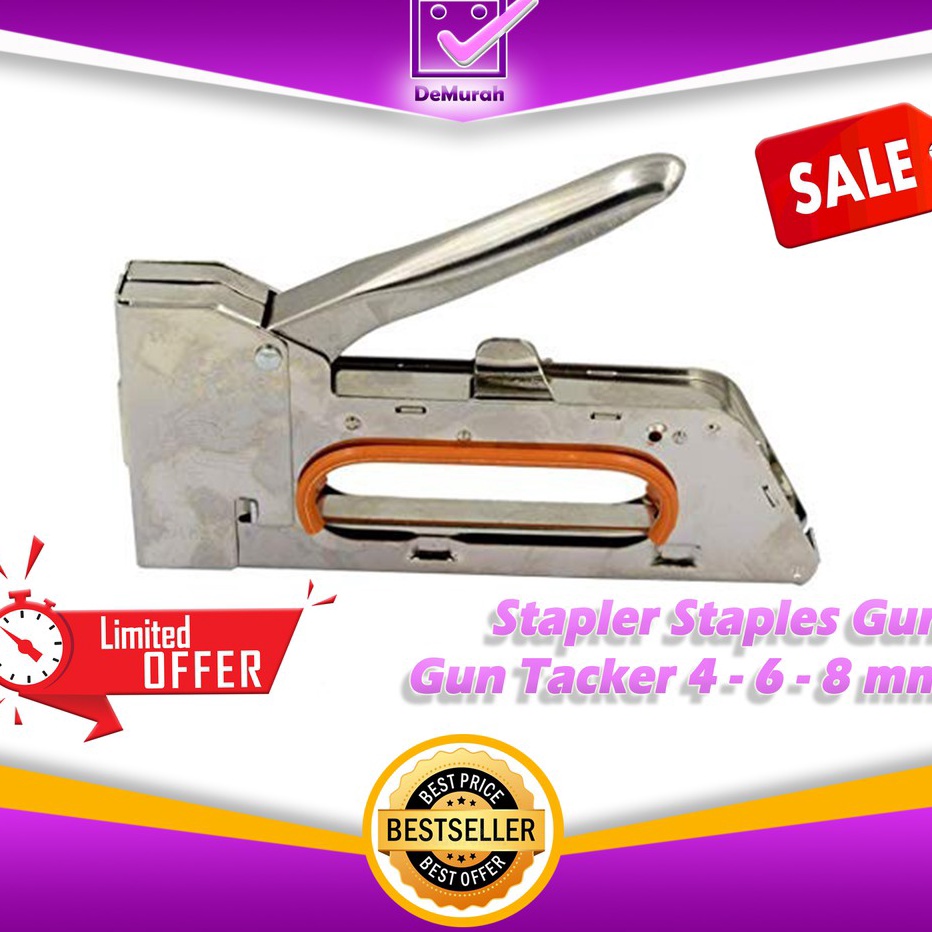 

UNGGUL Stapler Staples Tembak Jok Kulit Motor Tacker 468mm 668
