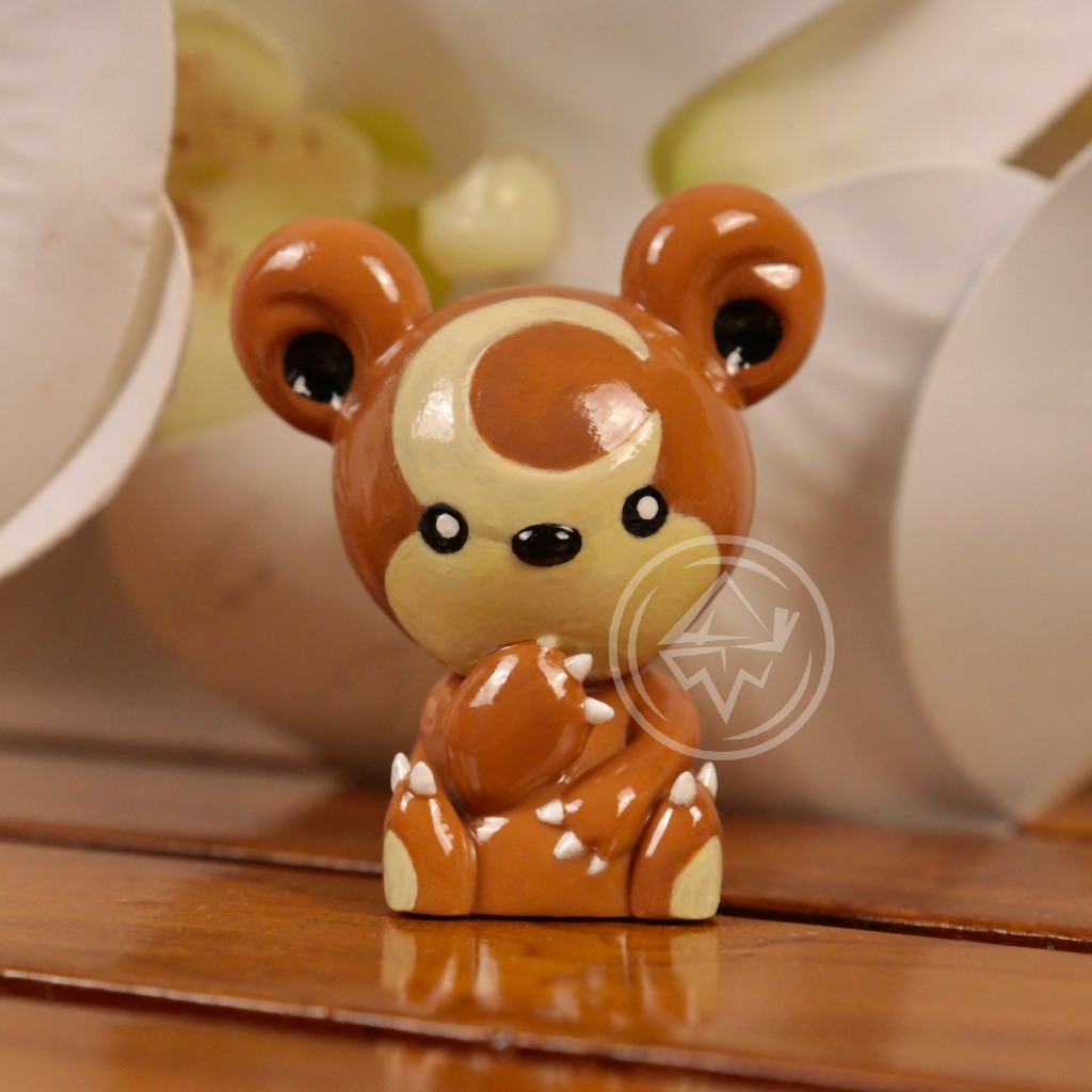 Teddiursa pokemon artisan keycaps nintendo cute keycaps teddy mechanical keyboard