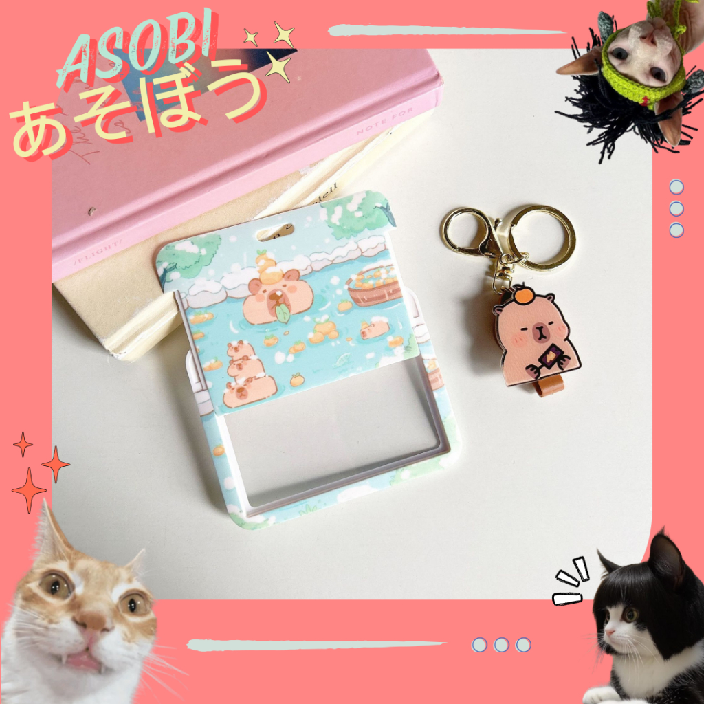 

RB ASOBI CARD HOLDER ID / NAME TAG / ID CARD CAPYBARA LUCU VIRAL BISA DITARIK