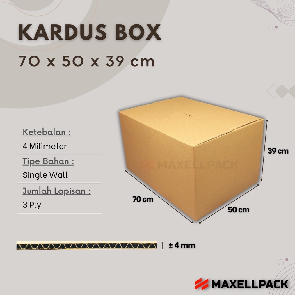 

Kardus Karton Box Besar 7x5x39 CM Dus Packing dahan Tebal Kokoh Jumbo Polos