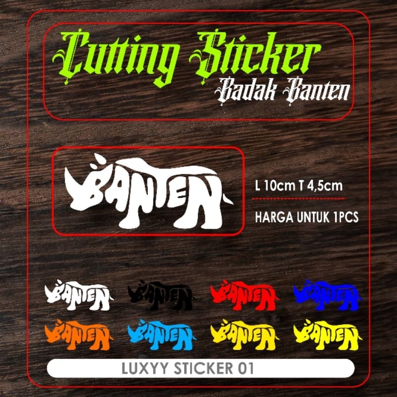 

Cutting Sticker Badak Banten Stiker Replecetive memantulkan cahaya
