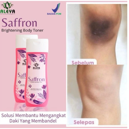 Toner Aleya Badan Saffron Original BPOM Whitening