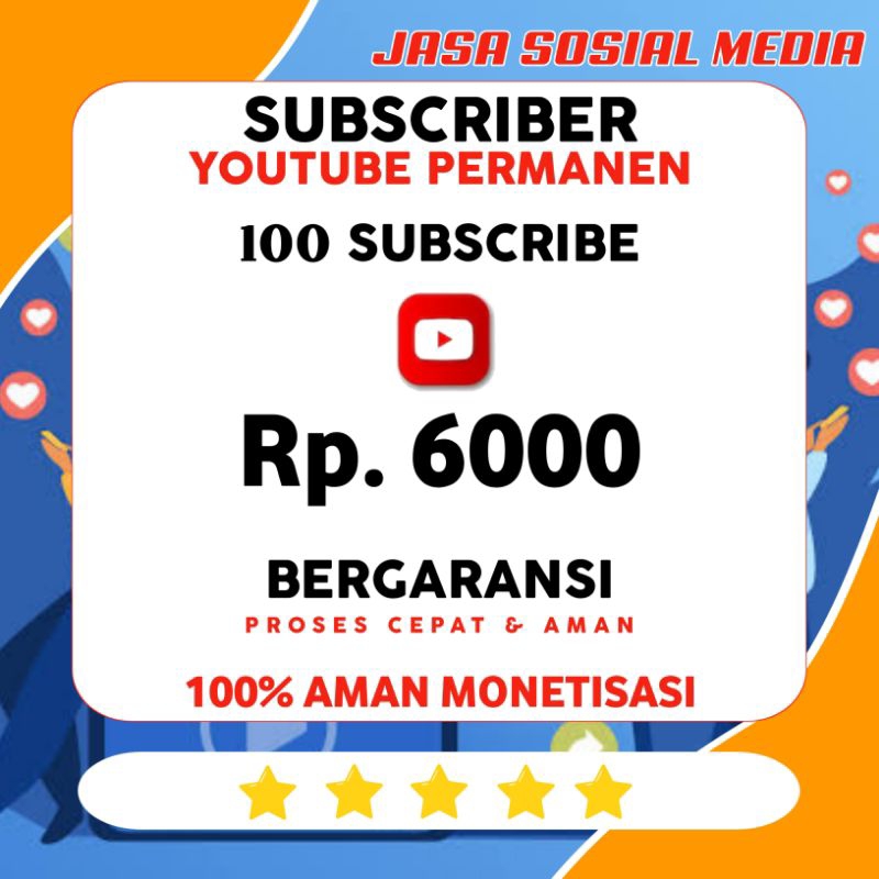 TERLARlS TERMURAH JASA SUBSCRIBER YOUTUBE UNTUK MONETISASI
