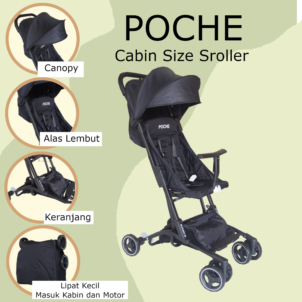 Stroller Pockit Eclaire Poche cabin size