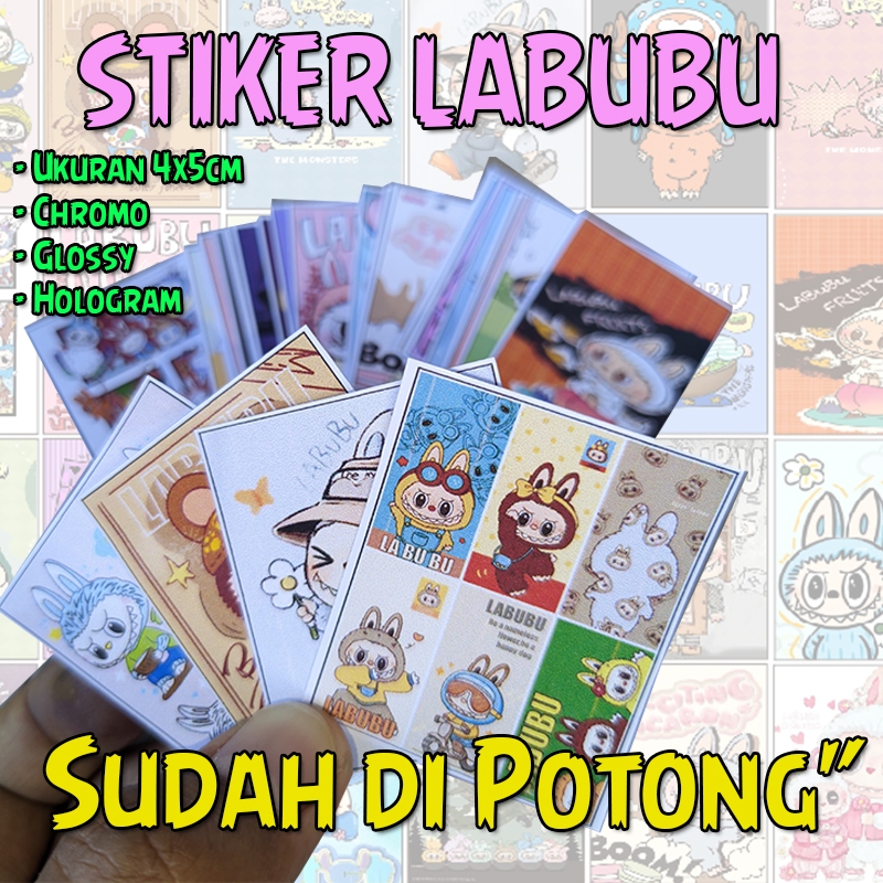 

Stiker Labubu Viral Stiker Lucu Labubu Glossy A4 Isi 28 pcs Terbaru