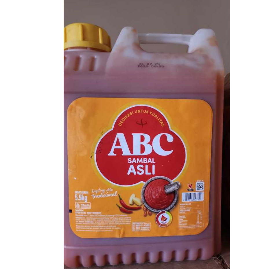 

ABC Sauce sambal Asli 5.5kg